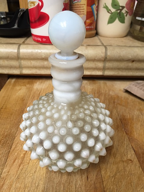 Fenton Hobnail Opalescent Perfume Bottle